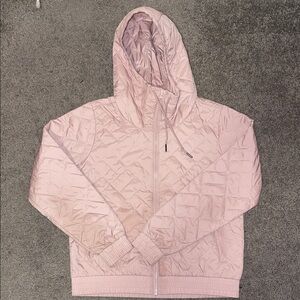 Columbia Women's Soft Pink Hooded Puffer Jacket